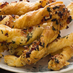 Cheese And Bacon Pastry Twists