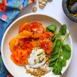 Blood Orange Vegan Yogurt Parfait