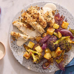 Sesame-panko Crusted Chicken
