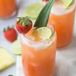 Pineapple Strawberry Agua Fresca