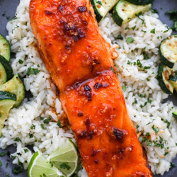Chipotle Maple Air Fried Salmon