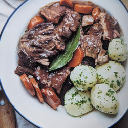 Beef Pot Roast (Boeuf Bourguignon)