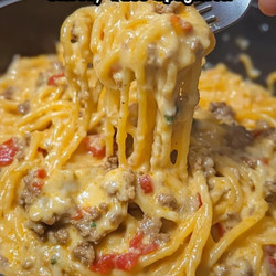 Cheesy Taco Spaghetti