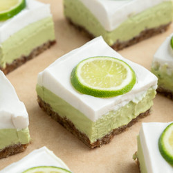 No-bake Lime Coconut Squares (vegan, Grain Free)