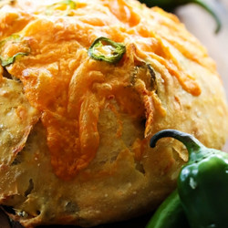 No-knead Jalapeño Cheddar Artisan Bread - Chef In Training