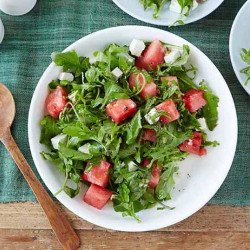 Arugula, Watermelon And Feta Salad