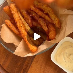 Crunchy Japanese Long Fries With Garlic Mayo Parmesan Sauce