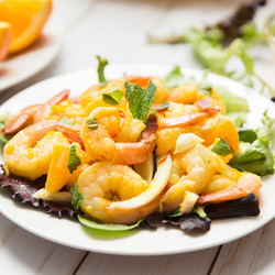Saffron Citrus Shrimp Salad Recipe