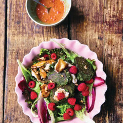 Spinach &amp; Lentil Fritter Salad
