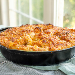 Cheesy Garlic Sourdough Focaccia