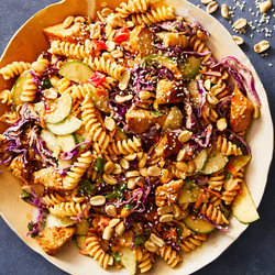 Thai Peanut Chicken Pasta Salad