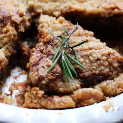 Rosemary Honey Shoofly Pie - Joanne Eats Well With Others