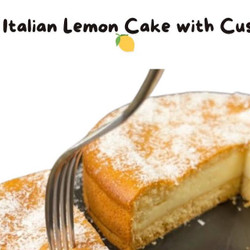 Famous Italian Lemon Cake With Custard
