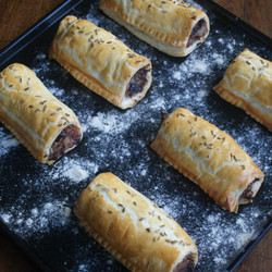 Prune And Fennel Sausage Rolls