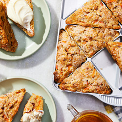 Carrot Cake Scones With Cream Cheese Frosting
