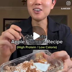 2-minute Microwave Apple Crumble