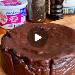 High Protein Dark Chocolate Lava Cheesecake