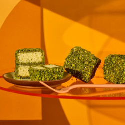 Pistachio Lamingtons