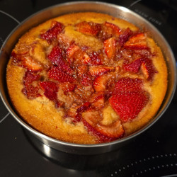 Strawberry Spoon Cake