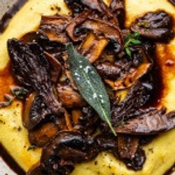Creamy Polenta With Balsamic Mushrooms
