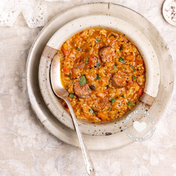 [recipe] Asopao De Longaniza (rice And Sausage Stew)