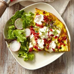 Mozzarella, Basil &amp; Zucchini Frittata
