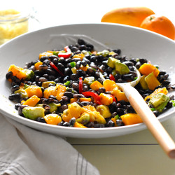 Killer Orca Bean Salad With Mangoes, Oranges &amp; Avocados