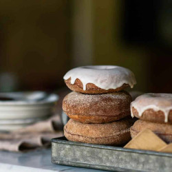 Apple Cider Baked Doughnuts With Maple Glaze