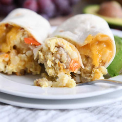 Easy Freezer Breakfast Burritos