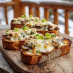 Four Cheese Mushroom Toasts