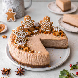 Vegan Gingerbread Cheesecake (baked)