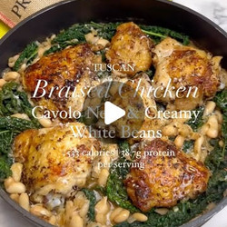 Tuscan Braised Chicken With Cavolo Nero &amp; Creamy Beans