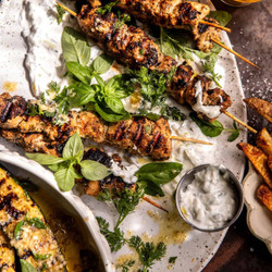 Ranch Chicken Tzatziki With Garlic Parmesan Zucchini