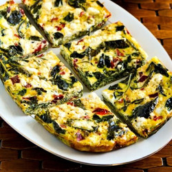 Slow Cooker Breakfast Casserole With Kale, Red Pepper, And Feta