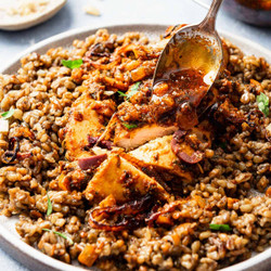 Red Chermoula Chicken With Freekeh