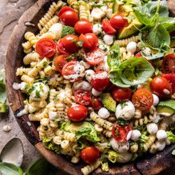 Caprese Caesar Pasta Salad