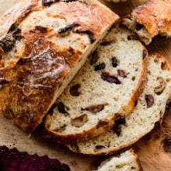 Easy No-knead Olive Bread