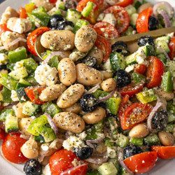 Easy Greek Bean Salad With Marinated Beans
