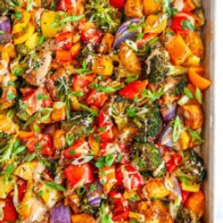 Sheet Pan Thai Chicken Dinner