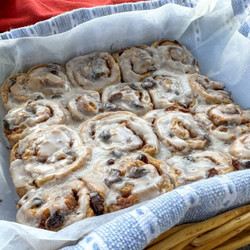 Hot Cross Cinnamon Scrolls