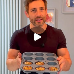 High Protein Banana And Blueberry Muffins