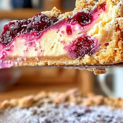 Mixed Berry Crumble Cheesecake