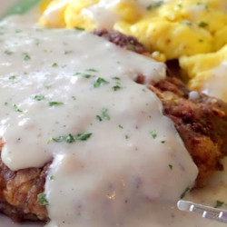 Chicken Fried Steak And Eggs