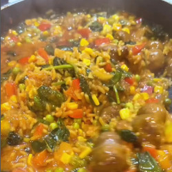 One Pan Curry Sausages