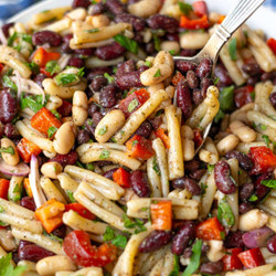 3 Bean Pasta Salad (quick Bean Marinade)