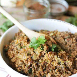 Mexican Cauliflower Rice Recipe {paleo + Whole30 Compliant}