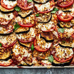 Sheet-pan Eggplant Parmesan