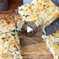 Sheet Pan Cheeseburger Patties