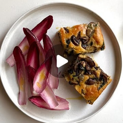 Savory Mushroom &amp; Gouda Olive Oil Cake