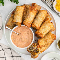 Cheeseburger Egg Rolls